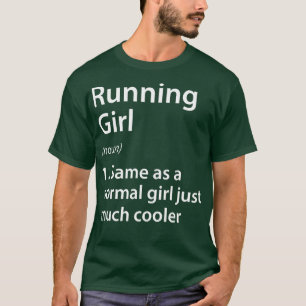 Camiseta Definição de Rapariga em Execução