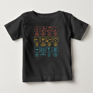 Camiseta Definição de Símbolo de Notas Musicais