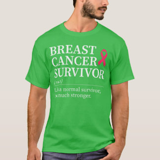 Camiseta Definição de Sobrevivente de Câncer de Mama Fita R