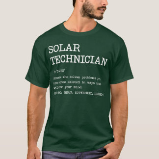 Camiseta Definição de Solarechnician Design amigos dos anos