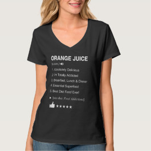 Camiseta Definição De Sumo Laranja Significa