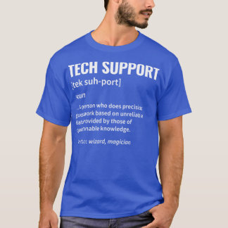 Camiseta Definição de suporte técnico