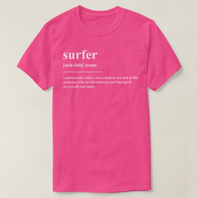 Camiseta Definição de Surfer (Frente do Design)