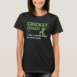 Camiseta Definição de Treinador Esportivo Críquete