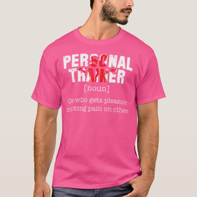 Camiseta Definição de Treinador Pessoal Workout Malhação En (Frente)