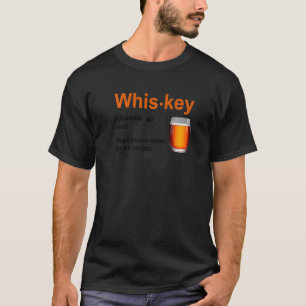 Camiseta Definição De Uísque Água Marrom Mágica Para Pessoa