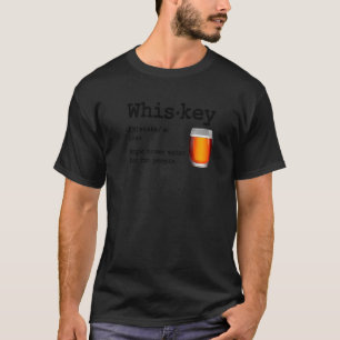 Camiseta Definição De Uísque Água Marrom Mágica Para Pessoa