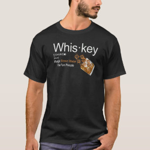 Camiseta Definição De Uísque Água Marrom Mágica Para Pessoa