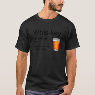 Camiseta Definição De Uísque Água Marrom Mágica Para Pessoa