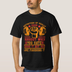 Camiseta Definição de um Treino Realmente Bom – Funny Gym