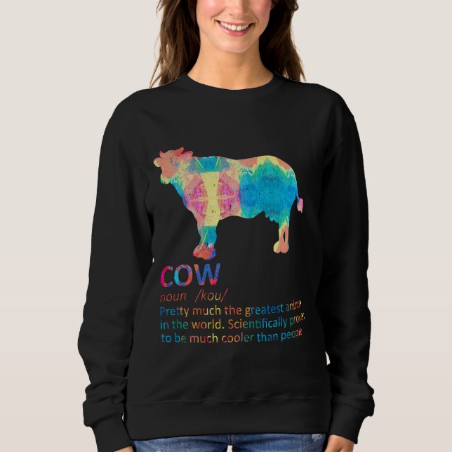Camiseta Definição De Vaca Leite Leite Pecuária Pecuária (Frente)