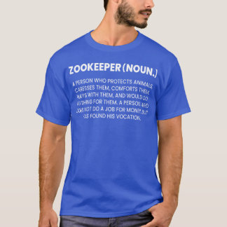 Camiseta Definição de Zootecnista Uma Pessoa Que Protege An