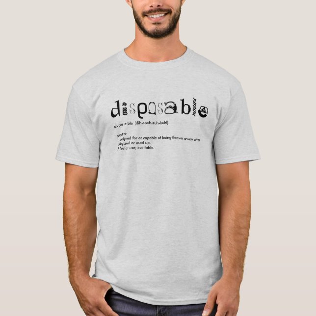 Camiseta definição descartável (Frente)