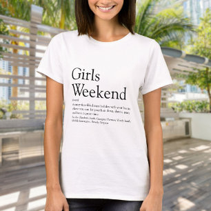 Camiseta Definição Divertida e Legal de Fim de Semana das M