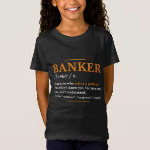 Camiseta Definição do Banker - Legal ideia Engraçada do Ban