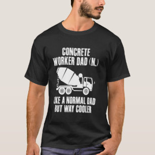 Camiseta Definição do Dia dos Pais Trabalhador de Concreto