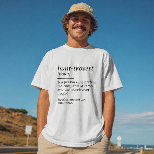 Camiseta Definição do Dicionário de Caça Divertida para Caç