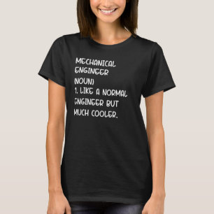 Camiseta Definição do Engenheiro mecânico
