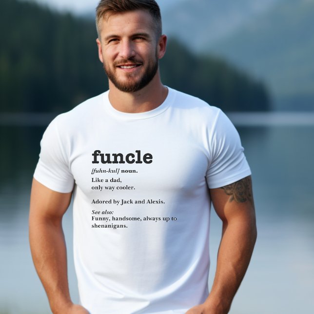 Camiseta Definição do Funcle - Tio Personalizável (Criador carregado)
