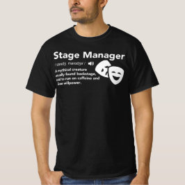 Camiseta Definição do Gerenciador de palcos