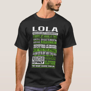 Camiseta Definição do nome da garota Lola