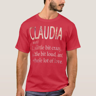 Camiseta Definição do Nome da Menina Claudia