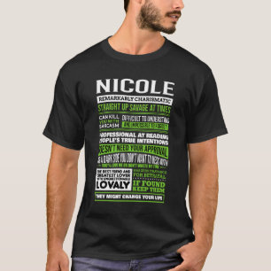 Camiseta Definição do nome da Nicole Girl