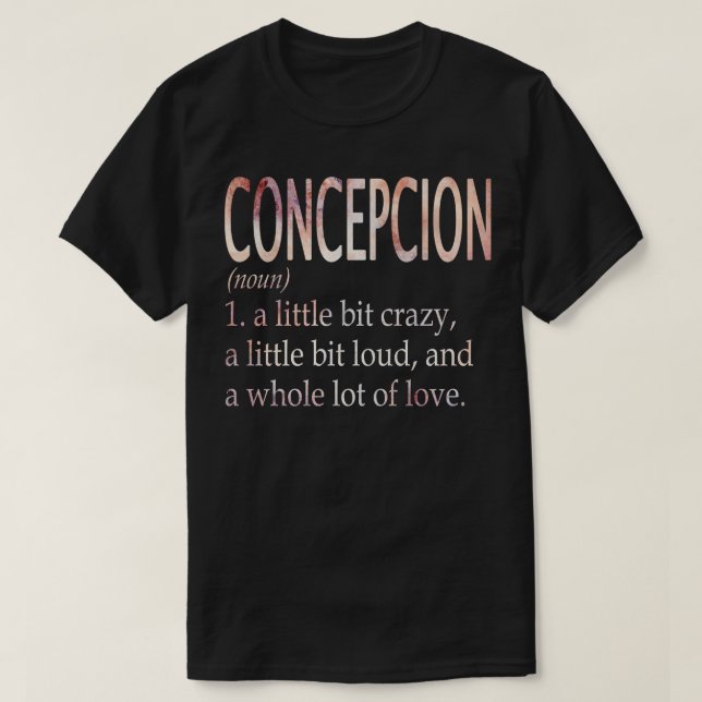 Camiseta Definição do Nome da Rapariga de Conceito (Frente do Design)