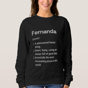 Camiseta Definição do Nome Fernanda Dicionário Divertido