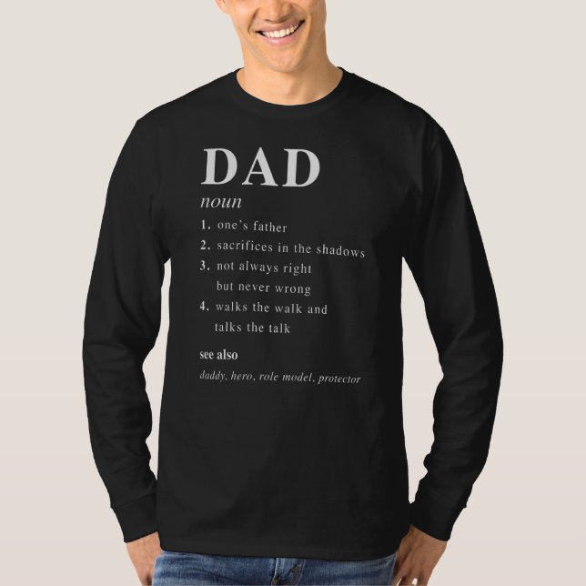 Camiseta Definição do Pai Mens (Frente)