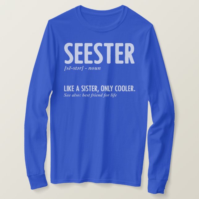 Camiseta Definição do SEESTER para os Irmãos do Melhor Amig (Frente do Design)