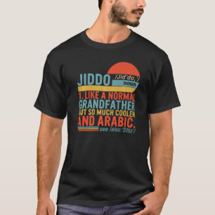 Camiseta Definição do Substantivo Jiddo Árabe Avô Dia dos P