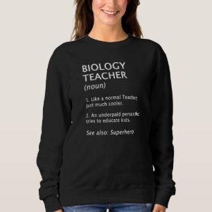 Camiseta Definição e Descrição de Professor de Biologia