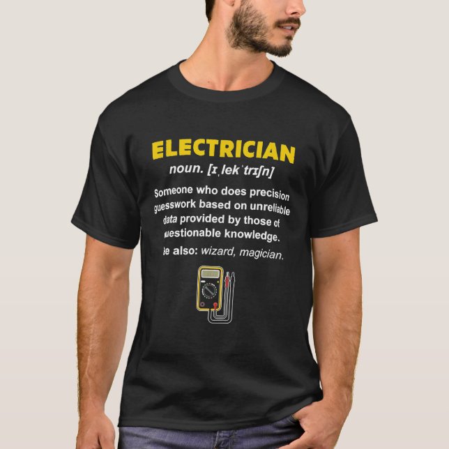 Camiseta Definição Elétrica Do Elétrico (Frente)
