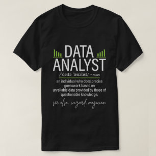 Camiseta Definição Engraçada de Analista de Dados Ciência d