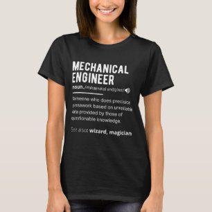 Camiseta Definição Engraçada de Engenheiro Mecânico Engenha