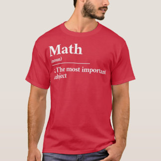 Camiseta Definição engraçada de matemática 1