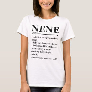 Camiseta Definição Engraçada de Nene Avó