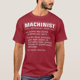 Camiseta Definição Engraçado de Máquina