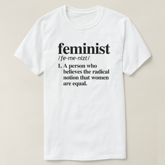 Camiseta Definição Feminista (Frente do Design)