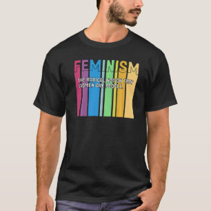 Camiseta Definição Feminista Retro Forte Mulheres e Igual R