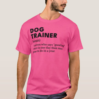 Camiseta Definição hilária de Dograiner Preta retrô