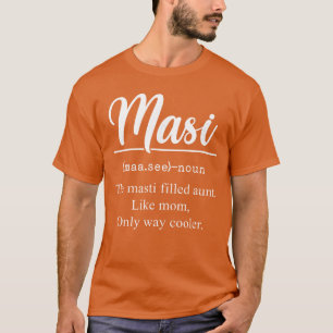 Camiseta Definição Masi Tia Engraçada Tia Indiana Masi Moth