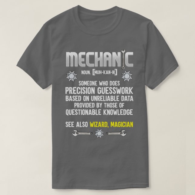 Camiseta Definição Mecânica (Frente do Design)