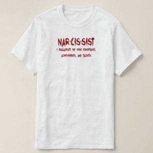 Camiseta Definição Narcisista Com Humor