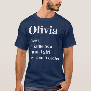 Camiseta Definição Olivia Nome Legal Divertido Personalizad