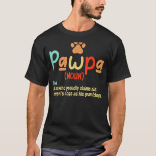 Camiseta Definição Pawpa Para Os Avós Pais Cães Pais Da