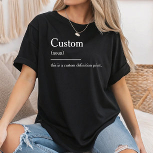 Camiseta Definição Personalizada Citação Engraçada Definiçã