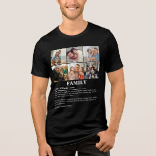 Camiseta Definição Personalizada da Família de Colagem de F