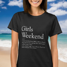 Camiseta Definição Personalizada de Fim de Semana das Menin